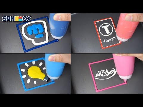 Youtube Subscriber Ranking Logo Pancake art - PewDiePie, Tseries, 5-Minutes Craft, Kindzilla