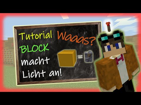 Redstone-Schule Folge 48 - Krass: Einfacher Block schaltet  Licht - Tutorial