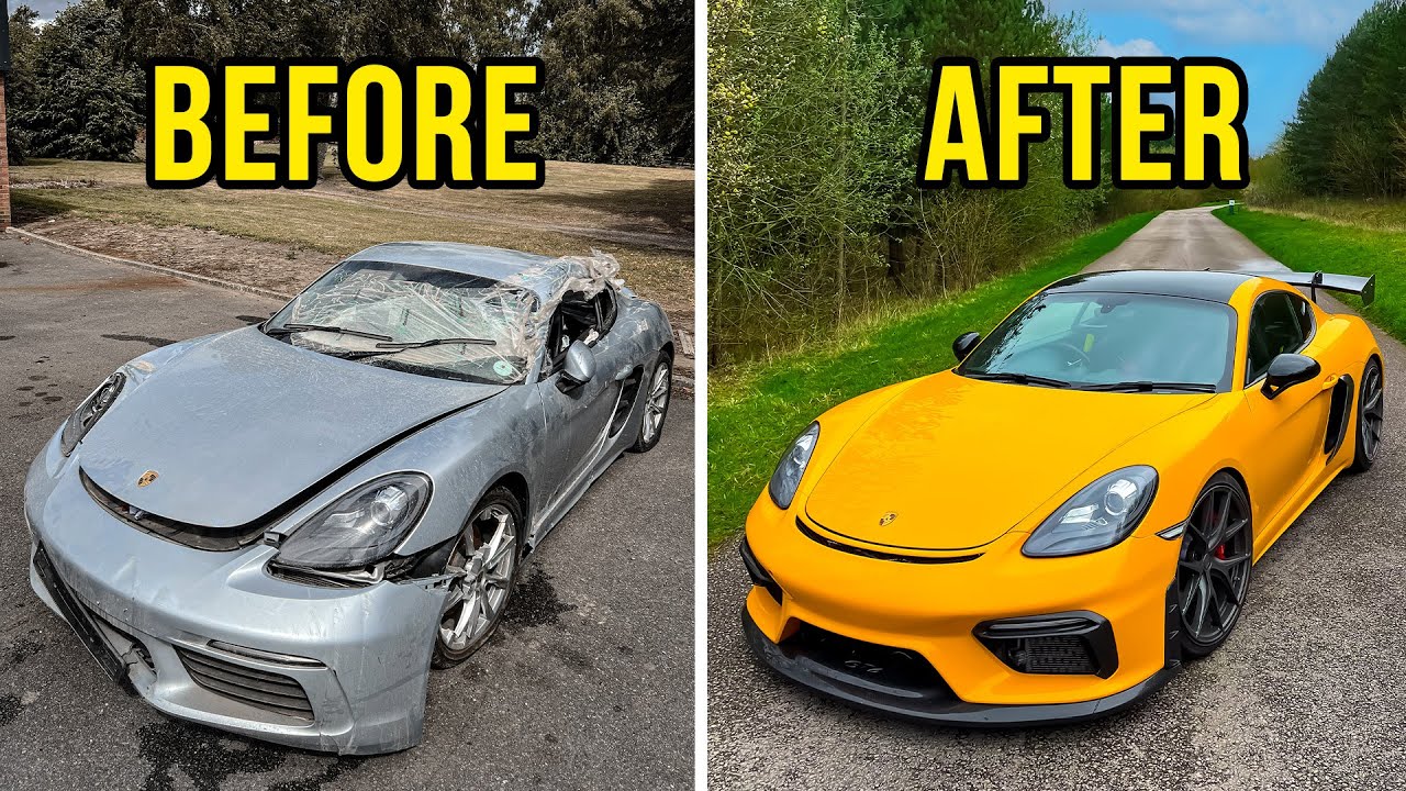 FULL BUILD - REBUILDING A CRASH DAMAGED PORSCHE CAYMAN S