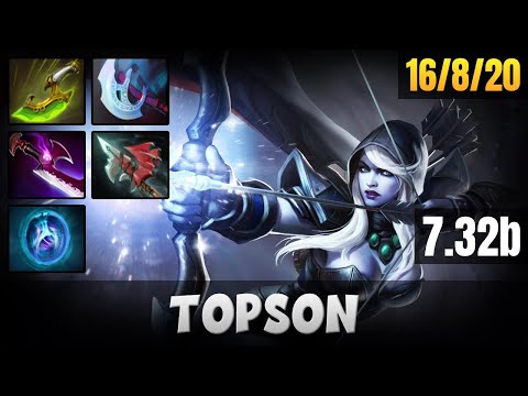 TOPSON Drow Ranger MID LANE Gameplay WITH 16 KILLS | Dota 2 Full Game