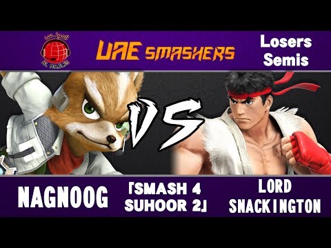 Smash 4 Suhoor 2: Nagnoog (Fox) vs Lord Snackington (Ryu) - Singles LS