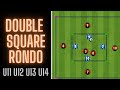 Double Square Rondo | Passing & Possession | U11 U12 U13 U14 | Soccer/Football