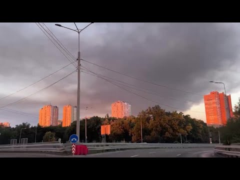 Video Thumbnail: Smoke rises over Ukraine's Kyiv after overnight missile strikes | AFP