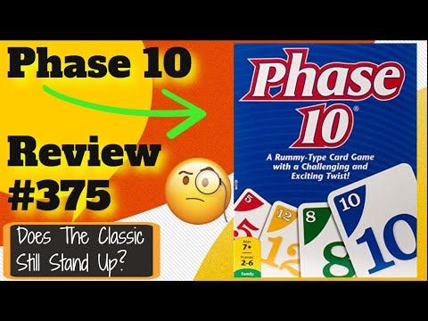 Bower's Game Corner #375: Phase 10 Review *Classic Rummy Card Game Of Collecting Sets Of Numbers*
