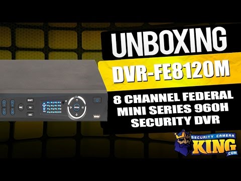 Unboxing: 8 Channel Federal Mini Series 960H Security DVR - DVR-FE8240M
