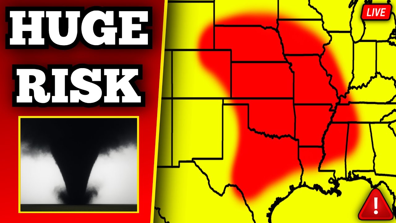 🔴 BREAKING Large Tornado On The Ground - Strong Tornadoes Likely With Live Storm Chasers