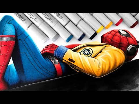 Drawing Spider-Man: Homecoming - YouTube