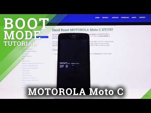 Boot Mode in MOTOROLA Moto C - How to Open & Use Bootloader