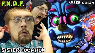KILLER CLOWN JUMP SCARE in FIVE NIGHTS AT FREDDY'S 5 SISTER LOCATION (FGTEEV SCARY BABY Gameplay)