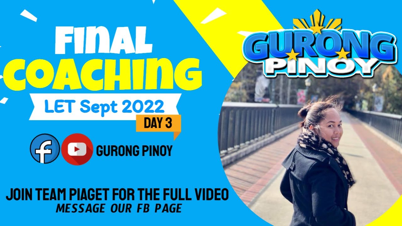 Final Coaching 3 for LET September 2022 (September 5, 2022)