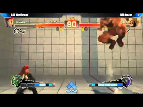 EVO 2013 - Wolfkrone (C. Viper) vs. Itazan (Zangief) - AE Pool