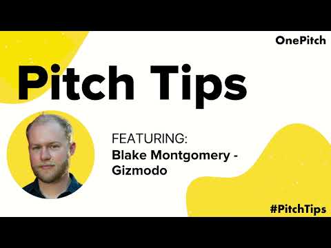 Blake Montgomery, Senior Reporter at Gizmodo | Pitch Tips - YouTube