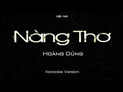 Nàng Thơ - Karaoke (Acoustic Version)