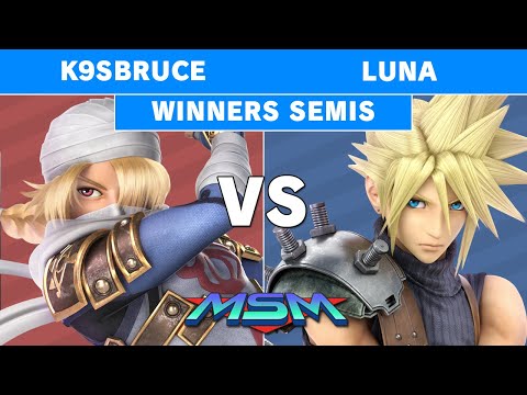MSM 218 - TG | K9sbruce (Sheik) Vs Luna (Cloud) Winners Semis - Smash Ultimate