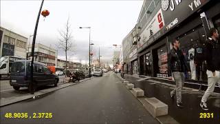 preview picture of video 'Paris - Saint-Denis - Via la Piste Cyclable du Canal Saint-Denis (en travaux)'