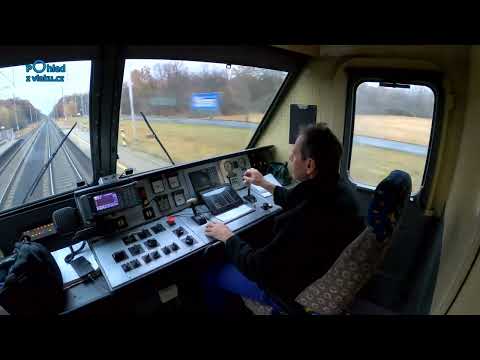 Olomouc hl. n. - Kostěnice / POHLED NA PRÁCI STROJVEDOUCÍHO / 4K KVALITA