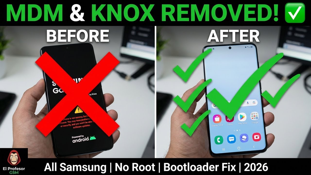 Remove Samsung MDM & Knox Permanently | Knox Enrollment Service | Bootloader Fix | No Root 2026
