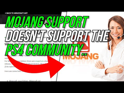 Catmanjoe - Minecraft PS4 Bedrock Edition - Mojang Support "Doesn't" Support The PS4 Community. - (PS4 Bedrock)