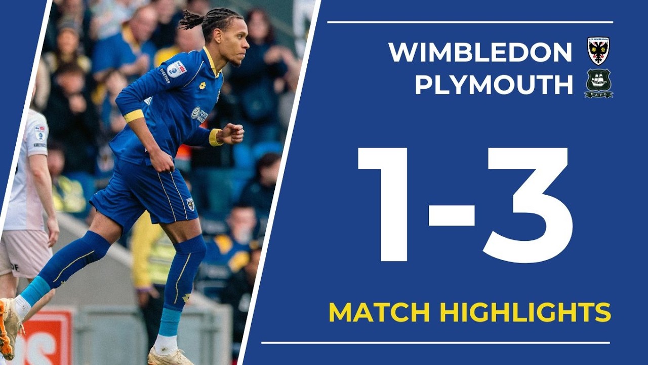A Wimbledon vs Plymouth Argyle Highlights