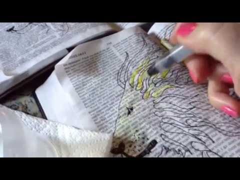 Bible Art Journal: Lion 3 - Adding First Layer Of Color