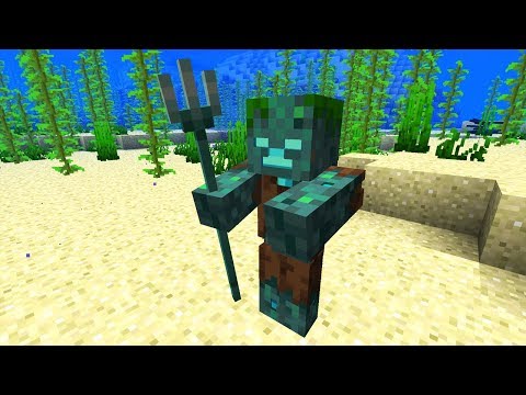 [Aquatic] Alles über das neue Mob! Drowned / Ertrunkene!