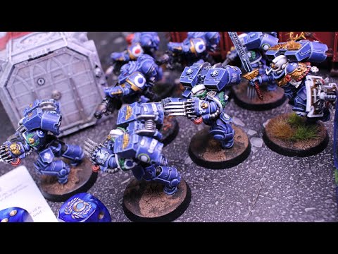 Necrons Vs Ultramarines - Battle Report 1k points.