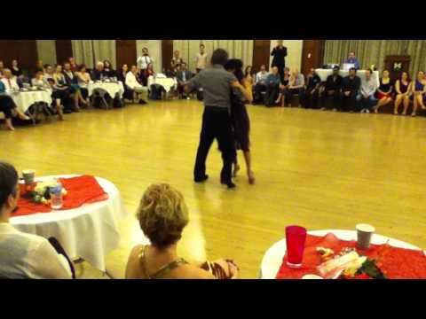  Jaimes Friedgen  and  Christa Rodriguez  are  dancing  at  Fire and Ice Tango Festival  in  2016