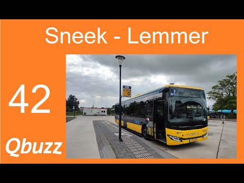 Qbuzz Friesland Trajectvideo Buslijn 42 Sneek - Heeg - Lemmer