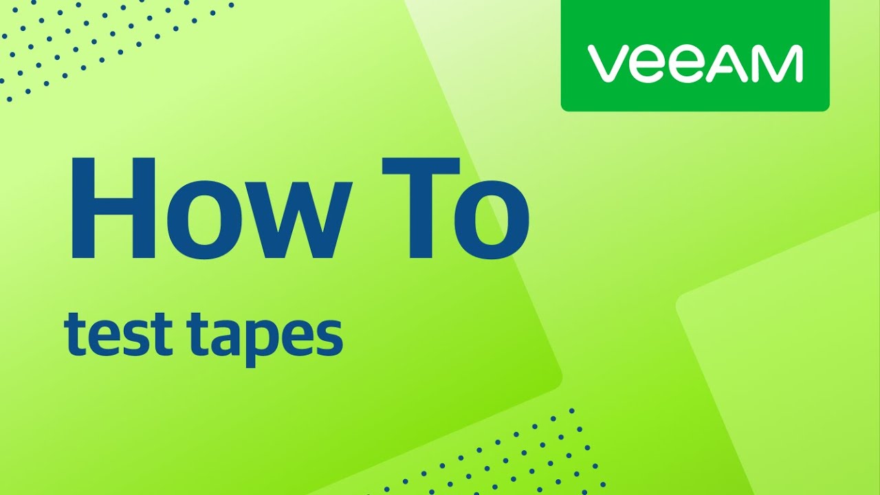 How to test tapes video