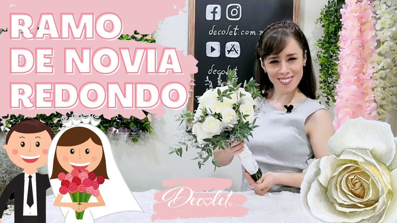 COMO HACER UN RAMO REDONDO PARA NOVIA PASO A PASO 💐 💐
