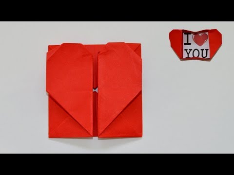 Easy Origami Heart Box for Valentine's & Envelope