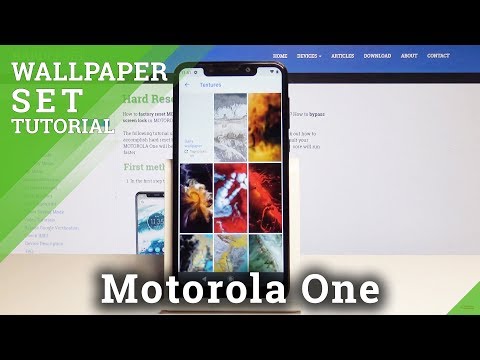 How to Change Wallpaper on MOTOROLA One - Set Up Wallpaper in MOTOROLA