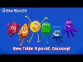 Colourblocks Intro But Each Words Are Backwards Than Forwards