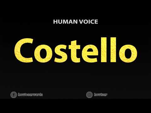 How To Pronounce Costello
