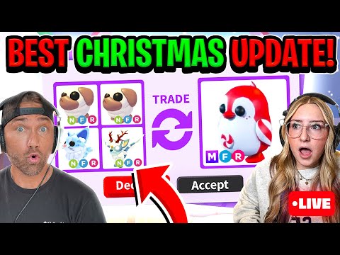 All NEW NEON Christmas Pets in Adopt Me Christmas UPDATE!