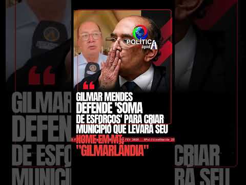 🚨 VEM AÍ A "GILMARLÂNDIA": MINISTRO DEFENDE CRIAÇÃO DE CIDADE COM SEU NOME...