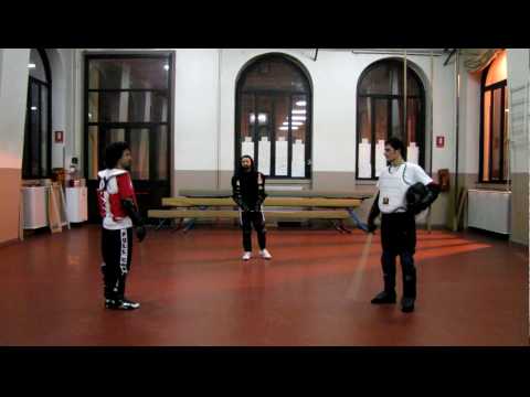 Combattimento di Canne italiana Full Contact 4 (Sergio disarma e ruba il Bastone)