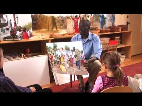 Salva Talks with Children about Water for South Sudan