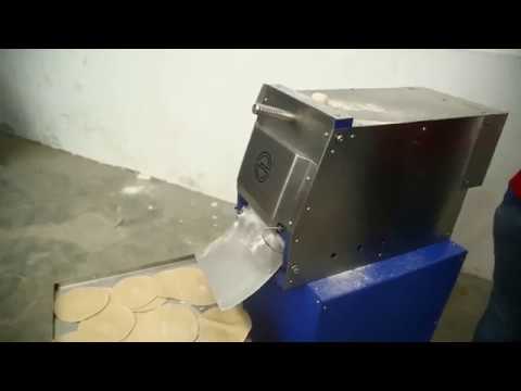 Chapati pressing machine demo
