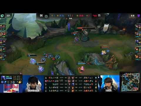 Faker almost solo kills Showmaker | Worlds semi-finals 2021