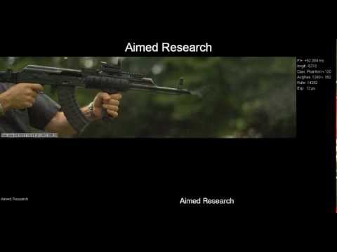 Phantom v12.1 AK-47 Barrel Vibrations 14,202 frames per second - Aimed Research