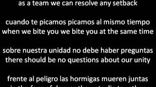Calle 13 Hormiguero (Anthill) Lyrics/Letra ENGLISH AND SPANISH