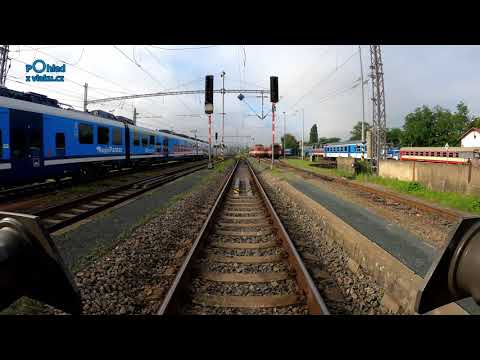 Brno hl. nádraží - Jihlava / POHLED NA TRAŤ Z ČELA SOUPRAVY / 4K KVALITA