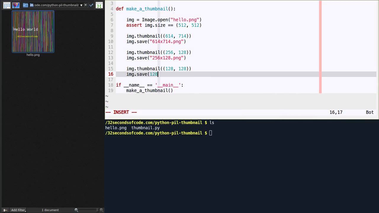 How to create a thumbnail in Python/PIL?