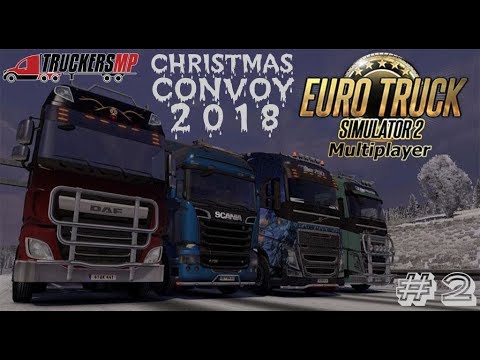 🚚Euro Truck Simulator 2 Multiplayer 🎄TruckersMP Christmas Convoy 2018 #2