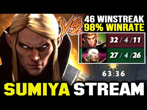 WTF Game vs 46 Winning Streak Streamer Party | Sumiya Invoker Stream Moment 3386