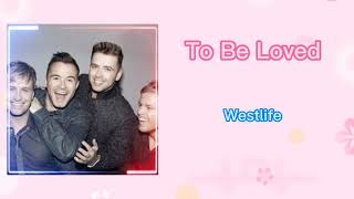 TO BE LOVED - WESTLIFE