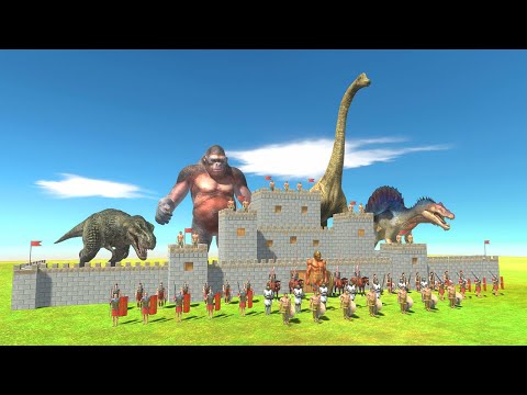 Giants Attack Medieval Castle - Animal Revolt Battle Simulator