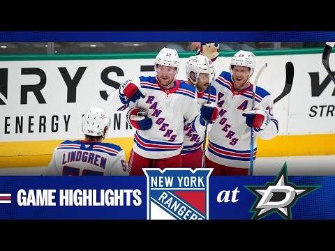 GAME HIGHLIGHTS | 2024-25: New York Rangers at Dallas Stars (12/20/24)