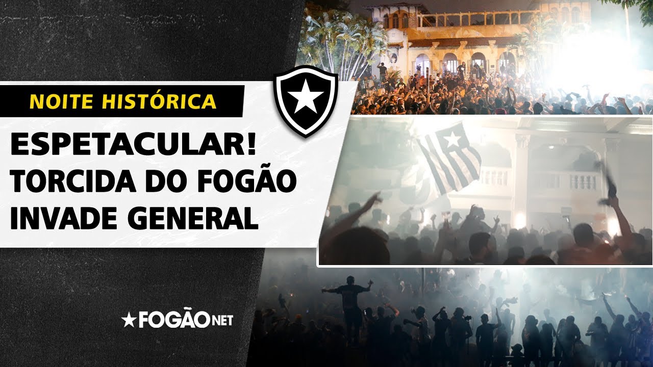VÍDEO: Veja imagens exclusivas da festa histórica da torcida do Botafogo em General Severiano para celebrar venda da SAF para John Textor VÍDEO: Veja imagens exclusivas da festa histórica da torcida do Botafogo em General Severiano para celebrar venda da SAF para John Textor
